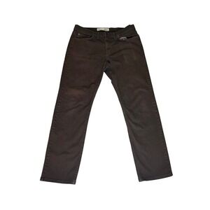 Rustic Dime Slim Straight Jeans Mens 36x31 Dyed Brown Workwear Pants Made in USA